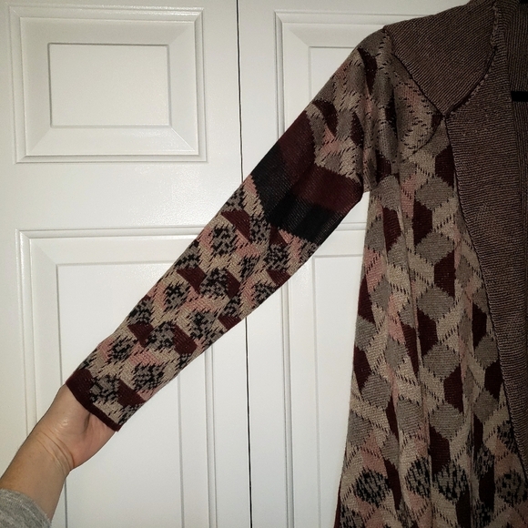 Vertigo Paris NWT Asymetrical Open Drape Oversized Cardigan Small - Picture 3 of 8